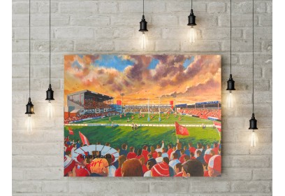 Hull Kingston Rovers RLC Craven Park Stadium Wall Art Canvas
